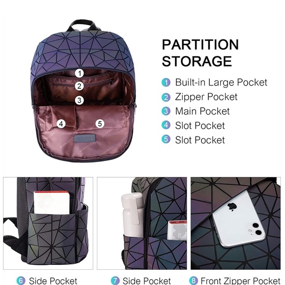 Geometric Luminous Backbag - Picture 6 of 6